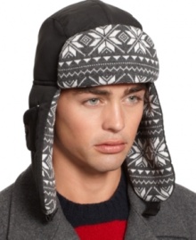 Keep your head stylishly warm with this handsome trapper hat by American Rag. Keep your head stylishly warm with this handsome trapper hat by American Rag.