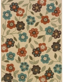 Landscape your floors -- indoors or out -- with this spring-fresh area rug from Sphinx. Featuring a pretty floral pattern made from soft and durable polypropylene that's tough, weather-resistant and easy to clean. Landscape your floors -- indoors or out -- with this spring-fresh area rug from Sphinx. Featuring a pretty floral pattern made from soft and durable polypropylene that's tough, weather-resistant and easy to clean.