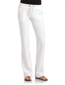 THE LOOKRibbed elastic waistband with contrast tippingDrawstring front with grommetsDual front patch pockets with ribbed trimRib-knit trim with grommets at faux back pocketsTHE FITRise, about 8Inseam, about 31THE MATERIALCottonCARE & ORIGINHand washImportedModel shown is 5'11 (180cm) wearing US size 4. THE LOOKRibbed elastic waistband with contrast tippingDrawstring front with grommetsDual front patch pockets with ribbed trimRib-knit trim with grommets at faux back pocketsTHE FITRise, about 8Inseam, about 31THE MATERIALCottonCARE & ORIGINHand washImportedModel shown is 5'11 (180cm) wearing US size 4.