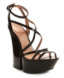 Fresh off the vine, these vibrant, strappy sandals are the fresh look you've been searching for. With their sky-high chunky heels, BCBGeneration's Fig platform sandals channel South Beach chic. Fresh off the vine, these vibrant, strappy sandals are the fresh look you've been searching for. With their sky-high chunky heels, BCBGeneration's Fig platform sandals channel South Beach chic.