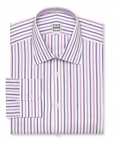 Ike Behar Alternating Stripe Dress Shirt - Classic Fit Ike Behar Alternating Stripe Dress Shirt - Classic Fit