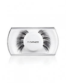 Natural-style length, wispy. Black. M.A.C Lashes are handmade to exact specifications. Each pattern and design is perfectly shaped and arranged to give a striking effect, whether the look is natural or dramatic. Available in a variety of shapes and densities. If properly cared for, lashes can be reshaped or adorned if desired. Natural-style length, wispy. Black. M.A.C Lashes are handmade to exact specifications. Each pattern and design is perfectly shaped and arranged to give a striking effect, whether the look is natural or dramatic. Available in a variety of shapes and densities. If properly cared for, lashes can be reshaped or adorned if desired.
