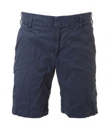Bring new-season style to your casual warm weather look with these crinkle detailed shorts from Save Khaki - Flat front, belt loops, off-seam pockets, back welt and flap pocket, all-over crinkle detailing, classic Bermuda style - Pair with a retro tee and slip-on sneakers Bring new-season style to your casual warm weather look with these crinkle detailed shorts from Save Khaki - Flat front, belt loops, off-seam pockets, back welt and flap pocket, all-over crinkle detailing, classic Bermuda style - Pair with a retro tee and slip-on sneakers