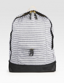 The perfect carryall for summer weekend delights, spacious enough to fit all of your essential, impeccably crafted in lightweight cotton blend with leather trim and a coated base for added protection.Zip closureTop handleExterior, interior zip pocketsPvc coated base93% cotton/4% ramie/3% linen13W x 17H x 6DImported The perfect carryall for summer weekend delights, spacious enough to fit all of your essential, impeccably crafted in lightweight cotton blend with leather trim and a coated base for added protection.Zip closureTop handleExterior, interior zip pocketsPvc coated base93% cotton/4% ramie/3% linen13W x 17H x 6DImported