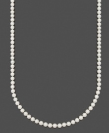 Channel a timeless look of sophistication and elegance. Necklace by Belle de Mer features AA Akoya cultured pearls (6-1/2-7 mm) set in 14k gold. Approximate length: 22 inches. Channel a timeless look of sophistication and elegance. Necklace by Belle de Mer features AA Akoya cultured pearls (6-1/2-7 mm) set in 14k gold. Approximate length: 22 inches.