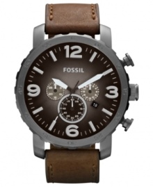 A versatile chronograph watch made for travel and work from Fossil's Nate collection. A versatile chronograph watch made for travel and work from Fossil's Nate collection.