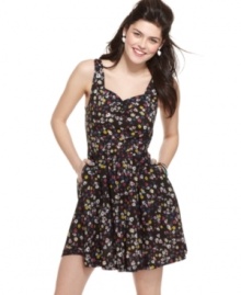 Make a floral statement in this flirty dress from Material Girl – a picture perfect day look for fun in the sun! Make a floral statement in this flirty dress from Material Girl – a picture perfect day look for fun in the sun!