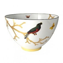 Embellished with a branch-perching bird and fluttering butterflies inside and out, this nature-inspired porcelain deep salad bowl from Bernardaud brings an elegantly fanciful look to your table. Embellished with a branch-perching bird and fluttering butterflies inside and out, this nature-inspired porcelain deep salad bowl from Bernardaud brings an elegantly fanciful look to your table.