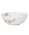 Make your favorite dish sing with this irresistible serving bowl. As boldly stylish as it is durable, the Chirp dinnerware and dishes collection from Lenox is crafted of chip-resistant bone china. Qualifies for Rebate