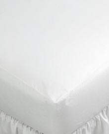Ward off dust mites, germs and other pesky intruders with Martha Stewart Collection's tough-as-nails mattress protector. In breathable cotton, this protector encases the entire mattress for a thorough guard against all types of microscopic particles. Ward off dust mites, germs and other pesky intruders with Martha Stewart Collection's tough-as-nails mattress protector. In breathable cotton, this protector encases the entire mattress for a thorough guard against all types of microscopic particles.