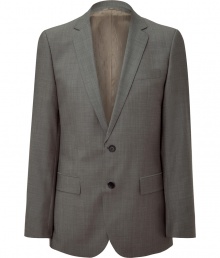 Polished and classically cool, this blazer from Hugo seamlessly transitions from day to evening - Notched lapel, long sleeves, buttoned cuffs, double buttoned front, front flap pockets, double back vent - Modern slim fit - Team with shirts and favorite jeans, or with matching trousers and sleek brogues