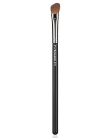 For applying and blending eye shadow. This brush has soft, smooth fibers and a full, angled design. M.A.C professional brushes are hand-sculpted and assembled using the finest quality materials. They feature birch, linden and ramin wood handles, nickel-plated brass ferrules. For applying and blending eye shadow. This brush has soft, smooth fibers and a full, angled design. M.A.C professional brushes are hand-sculpted and assembled using the finest quality materials. They feature birch, linden and ramin wood handles, nickel-plated brass ferrules.