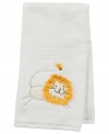 The mane attraction. The king of the beasts is lionized on this plush cotton hand towel, ready to take any bathroom on a stylishly silly safari.