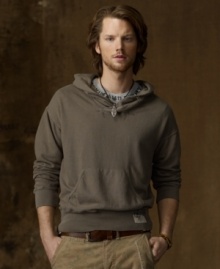 Take on the urban jungle in a safari-inspired pullover hoodie, crafted in washed and faded slub cotton fleece with wildlife stamp graphics and a heritage shawl collar. Take on the urban jungle in a safari-inspired pullover hoodie, crafted in washed and faded slub cotton fleece with wildlife stamp graphics and a heritage shawl collar.