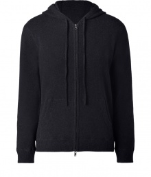 Luxurious black felted wool zip-up hoodie from Vince - This updated hoodie will add instant style to your everyday basics - Lavish wool-and-angora-blend with a modern, slim fit - Wear with a cotton henley and chinos - Try with a plaid button-down, jeans, and motorcycle boots Luxurious black felted wool zip-up hoodie from Vince - This updated hoodie will add instant style to your everyday basics - Lavish wool-and-angora-blend with a modern, slim fit - Wear with a cotton henley and chinos - Try with a plaid button-down, jeans, and motorcycle boots