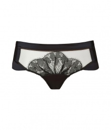 Dainty and enticing, these lace-laden La Perla shorts will add a sexy kick to any look - Satin trim, floral lace-detail, semi-sheer - Perfect under virtually any outfit or with the matching bra for stylish lounging Dainty and enticing, these lace-laden La Perla shorts will add a sexy kick to any look - Satin trim, floral lace-detail, semi-sheer - Perfect under virtually any outfit or with the matching bra for stylish lounging