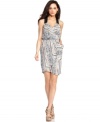 With a crisscross back, this BCBGeneration printed dress is perfectly flirty for a night on the town!