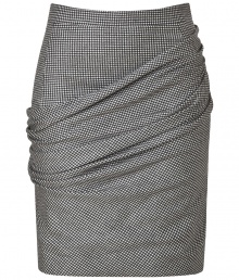Tailored to perfection for a flawless feminine fit, Moschino C&Cs checked wool skirt is an ultra sophisticated choice with that characteristic cheeky flair - Diagonal front drape, pleated side, hidden back zip - Tailored fit - Team with feminine tops, leather totes and pin heels Tailored to perfection for a flawless feminine fit, Moschino C&Cs checked wool skirt is an ultra sophisticated choice with that characteristic cheeky flair - Diagonal front drape, pleated side, hidden back zip - Tailored fit - Team with feminine tops, leather totes and pin heels