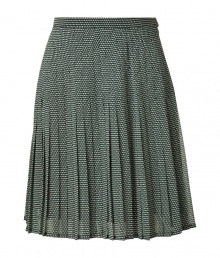 Stylish skirt in fine, blue printed synthetic fiber - Elegant, retro-tinged geometric motif - Chic, on-trend narrow pleat detail - Slim, A-line silhouette, hits just above the knee - Zip tab closure at side - Perfect for the office, lunches and casual evenings out - Pair with a tie-neck blouse and peep toe pumps, or go for a more casual look with a silk tank, cardigan and sandals Stylish skirt in fine, blue printed synthetic fiber - Elegant, retro-tinged geometric motif - Chic, on-trend narrow pleat detail - Slim, A-line silhouette, hits just above the knee - Zip tab closure at side - Perfect for the office, lunches and casual evenings out - Pair with a tie-neck blouse and peep toe pumps, or go for a more casual look with a silk tank, cardigan and sandals
