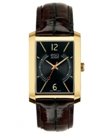 Traditional with a modern edge, this handsome Synthesis collection watch from esQ Movado completes your signature look. Traditional with a modern edge, this handsome Synthesis collection watch from esQ Movado completes your signature look.