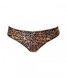 Turn up the heat with this ultra-sexy thong from D&G Dolce & Gabbana - Classic thong cut with all-over leopard print, front logo detail - These panties are perfect under any outfit or paired with a matching bra for stylish lounging Turn up the heat with this ultra-sexy thong from D&G Dolce & Gabbana - Classic thong cut with all-over leopard print, front logo detail - These panties are perfect under any outfit or paired with a matching bra for stylish lounging