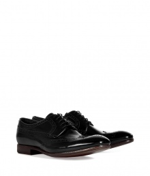 Inject dandyish style into your look with these ultra-sophisticated brogues from Paul Smith - Rounded upturned toe, chunky low heel, lace-up, perforated detailed trim - Style with straight leg jeans and a cashmere pullover or a sleek suit Inject dandyish style into your look with these ultra-sophisticated brogues from Paul Smith - Rounded upturned toe, chunky low heel, lace-up, perforated detailed trim - Style with straight leg jeans and a cashmere pullover or a sleek suit