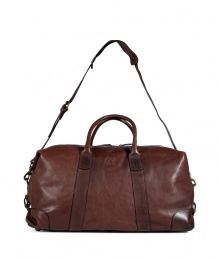 Both classic and contemporary, Ralph Laurens leather duffle bag is a timeless choice for stashing away your essentials - Double top handles, removable buckled shoulder strap, buckled sides, top zip, inside zippered pocket - Pack to the brim for travel, or tote around workout gear for trips to the gym Both classic and contemporary, Ralph Laurens leather duffle bag is a timeless choice for stashing away your essentials - Double top handles, removable buckled shoulder strap, buckled sides, top zip, inside zippered pocket - Pack to the brim for travel, or tote around workout gear for trips to the gym