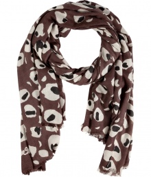 Finish your outfit on a contemporary-cool note with Diane von Furstenbergs eye-catching tiger eye printed cashmere scarf - Allover print, frayed ends - Wear inside over colorful knit pullovers, or outside with edgy leather jackets Finish your outfit on a contemporary-cool note with Diane von Furstenbergs eye-catching tiger eye printed cashmere scarf - Allover print, frayed ends - Wear inside over colorful knit pullovers, or outside with edgy leather jackets