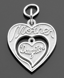Capture the essence of a beautiful bond that can never be broken. This Mother & Daughter charm is crafted in sterling silver, by Rembrandt Charms. Approximate drop: 1 inch. Capture the essence of a beautiful bond that can never be broken. This Mother & Daughter charm is crafted in sterling silver, by Rembrandt Charms. Approximate drop: 1 inch.