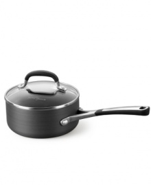 From heating up soup to preparing sauces from scratch, this saucepan from Simply Calphalon gets it done with style. With its quick-heating, hard-anodized exterior and double coating of exclusive nonstick formula, you'll bring out the best in your kitchen meal after meal. 10-year warranty. From heating up soup to preparing sauces from scratch, this saucepan from Simply Calphalon gets it done with style. With its quick-heating, hard-anodized exterior and double coating of exclusive nonstick formula, you'll bring out the best in your kitchen meal after meal. 10-year warranty.