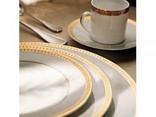 Christofle Malmaison Gold Salad Plate Christofle Malmaison Gold Salad Plate