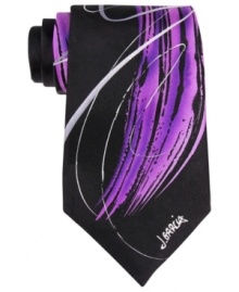 Add a note of artistic elegance to your outfit with this graphic tie from Jerry Garcia. Add a note of artistic elegance to your outfit with this graphic tie from Jerry Garcia.