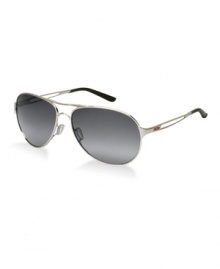 The iconic pilot silhouette gets a fresh Oakley-style update in Caveat. Up front, these ultra lightweight C5 sunglasses are classically cool. Turn sideways, and the sleek temple with modern cutout is ready to rock the runway, providing optimal peripheral vision. For this special edition Team USA Collection, red icons are featured in the frame. The iconic pilot silhouette gets a fresh Oakley-style update in Caveat. Up front, these ultra lightweight C5 sunglasses are classically cool. Turn sideways, and the sleek temple with modern cutout is ready to rock the runway, providing optimal peripheral vision. For this special edition Team USA Collection, red icons are featured in the frame.