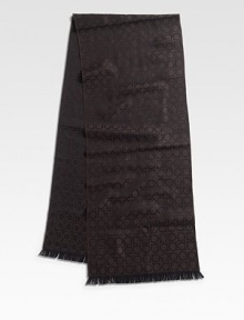 The signature gancini design adds a luxurious trademark to this fine wool scarf. 74 X 14 Wool Dry clean Made in Italy The signature gancini design adds a luxurious trademark to this fine wool scarf. 74 X 14 Wool Dry clean Made in Italy
