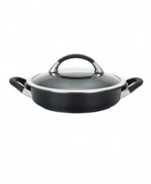 The perfect meal-making solution for braising stews, simmering soups and more. Constructed for superior performance, the dishwasher-safe casserole has a hard-anodized construction, impact-bonded stainless steel base and nonstick finish. Lifetime warranty. The perfect meal-making solution for braising stews, simmering soups and more. Constructed for superior performance, the dishwasher-safe casserole has a hard-anodized construction, impact-bonded stainless steel base and nonstick finish. Lifetime warranty.
