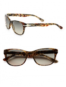 A fresh update on a classic cat-eye frame, crafted in lightweight acetate. Available in brown tortoise frames with crystal polar lenses.Acetate100% UV ProtectionMade in Italy A fresh update on a classic cat-eye frame, crafted in lightweight acetate. Available in brown tortoise frames with crystal polar lenses.Acetate100% UV ProtectionMade in Italy
