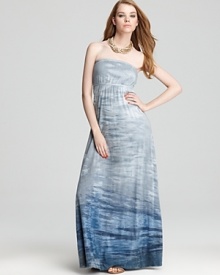 Hard Tail Dress - Printed Strapless Maxi Dress Hard Tail Dress - Printed Strapless Maxi Dress