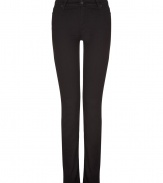 Classic chic meets downtown cool with Seven stalwart the Roxanne - A must in basic black - Skinny, curve-hugging medium rise cut - Zip fly, belt loops and button closure - Pockets sit slightly lower at back, lifting and flattering the rear - An ultra-versatile style perfect for pairing with everything from a blazer, t-shirt and pumps to a simple tank, denim jacket and leather sandals