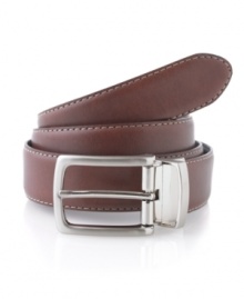 Change up your look in an instant. This reversible Club Room belt makes it easy. Change up your look in an instant. This reversible Club Room belt makes it easy.