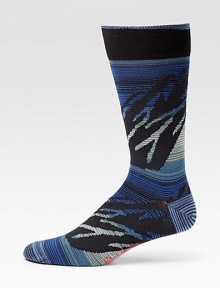 A lively print meets luxurious fabrication.Mid-calf height62% pima cotton/37% nylon/1% Lycra®Machine washImported A lively print meets luxurious fabrication.Mid-calf height62% pima cotton/37% nylon/1% Lycra®Machine washImported