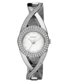 Celebrate a beautiful life with this stunning watch by DKNY. Crystal-accented stainless steel bracelet and round case. Crystal accents at bezel. Silvertone matte dial with tonal markers and logo. Quartz movement. Water resistant to 50 meters. Two-year limited warranty. Celebrate a beautiful life with this stunning watch by DKNY. Crystal-accented stainless steel bracelet and round case. Crystal accents at bezel. Silvertone matte dial with tonal markers and logo. Quartz movement. Water resistant to 50 meters. Two-year limited warranty.
