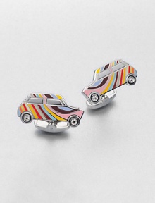 This psychedelic-inspired style is cheeky and colorful, the perfect accent to your dress wardrobe. Enamel90% copper/10% zinc½ X 1Imported This psychedelic-inspired style is cheeky and colorful, the perfect accent to your dress wardrobe. Enamel90% copper/10% zinc½ X 1Imported