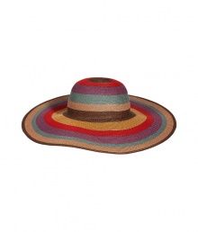 Add stylish summery flair with this striped hemp hat from Etro thats great for pool parties and super chic sun protection - All-over stripe print, wide brim, soft to the touch - Style with a maxi-length sundress and platform sandals