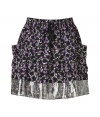 Easy and eye-catching with its modern mix of print and metallic, Marc by Marc Jacobs lam? trimmed skirt is a cool choice for dressing up Downtown looks - Drawstring elasticized waistband, side patch pockets, lam? trim - Mini-length - Wear with modern knits and flats for work