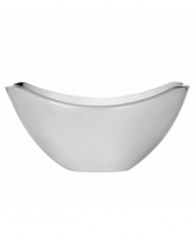 Cascading metal with a bright, mirror-like sheen makes this bowl from Dansk's collection of serveware and serving dishes a stylish companion to modern dinnerware and decor. Fill with nuts, dips and other party snacks for a simply flawless presentation. Cascading metal with a bright, mirror-like sheen makes this bowl from Dansk's collection of serveware and serving dishes a stylish companion to modern dinnerware and decor. Fill with nuts, dips and other party snacks for a simply flawless presentation.