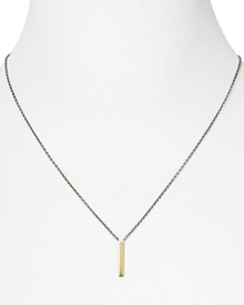 Elizabeth and James' shapely two-tone pendant finds a contemporary way to express classic glamour. Teamed with jersey basics, it will bring an edge to your ingenue uniform. Elizabeth and James' shapely two-tone pendant finds a contemporary way to express classic glamour. Teamed with jersey basics, it will bring an edge to your ingenue uniform.