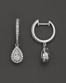 Diamond and 14K White Gold Drop Earrings, .50 ct. t.w. Diamond and 14K White Gold Drop Earrings, .50 ct. t.w.