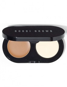 Conceal and set in one portable kit. This Creamy Concealer (0.05 oz.) blends easily to instantly cover and brighten dark circles. It also helps maintain skin's moisture levels for a smooth, virtually line-less look. Fuss-free Pressed Powder (0.06 oz.) sets concealer for long-lasting wear. Conceal and set in one portable kit. This Creamy Concealer (0.05 oz.) blends easily to instantly cover and brighten dark circles. It also helps maintain skin's moisture levels for a smooth, virtually line-less look. Fuss-free Pressed Powder (0.06 oz.) sets concealer for long-lasting wear.