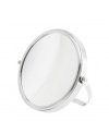 Freshen up any time, any place. This easel-back travel mirror is compact enough to take with you but, with a handsome chrome finish and 10x magnification, is equally suitable for your bedroom or bath.