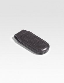 Classic money clip refined in signature embossed Italian calfskin leather.Leather1 x 3Made in Italy Classic money clip refined in signature embossed Italian calfskin leather.Leather1 x 3Made in Italy